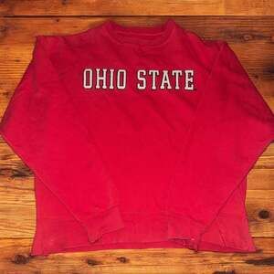 Vintage Ohio State Buckeyes Embroidered Crewneck Sweatshirt